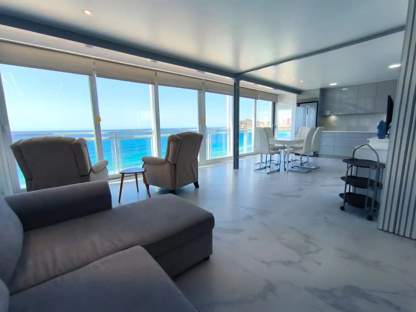 Living room of Flat for sale in Benidorm  with Air Conditioner, Heating and Furnished