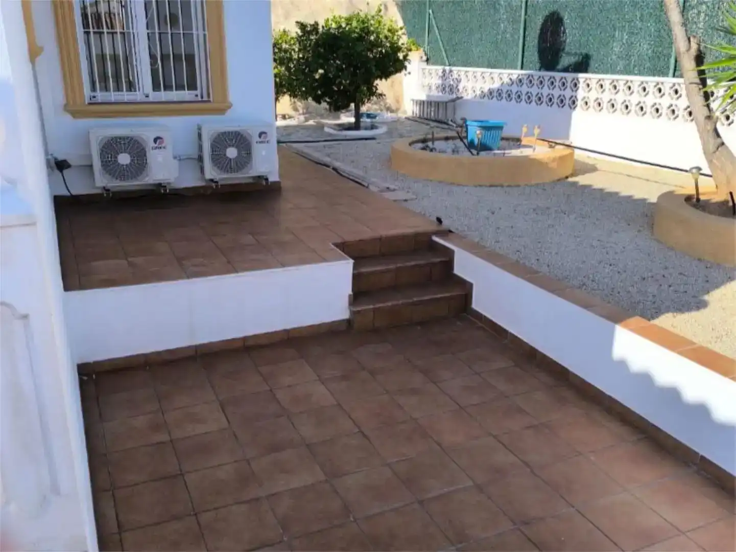 Terrace of Flat for sale in Calpe / Calp  with Air Conditioner, Private garden and Swimming Pool