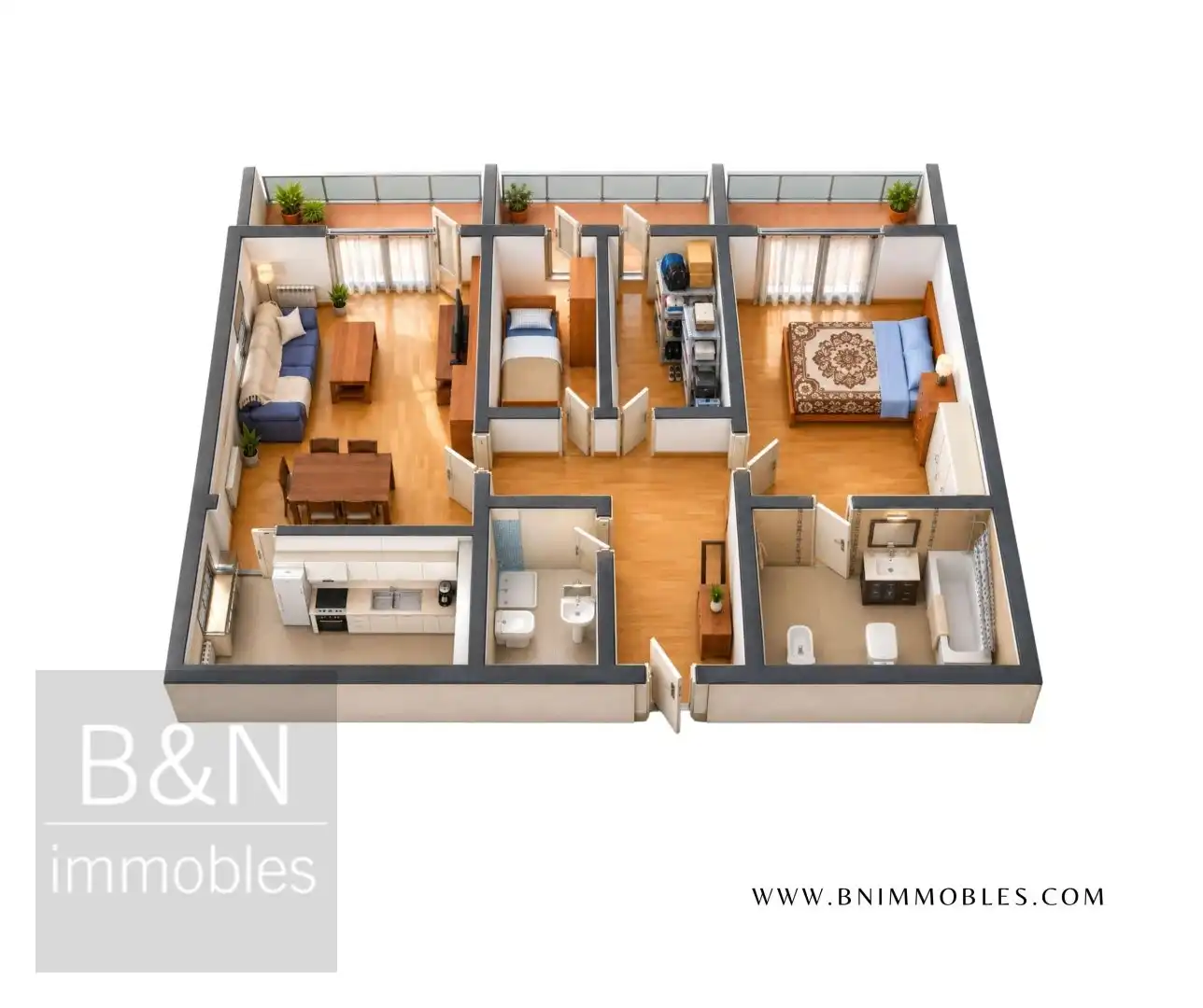 Flat with terrace for sale in Nord-oest, imagen 38