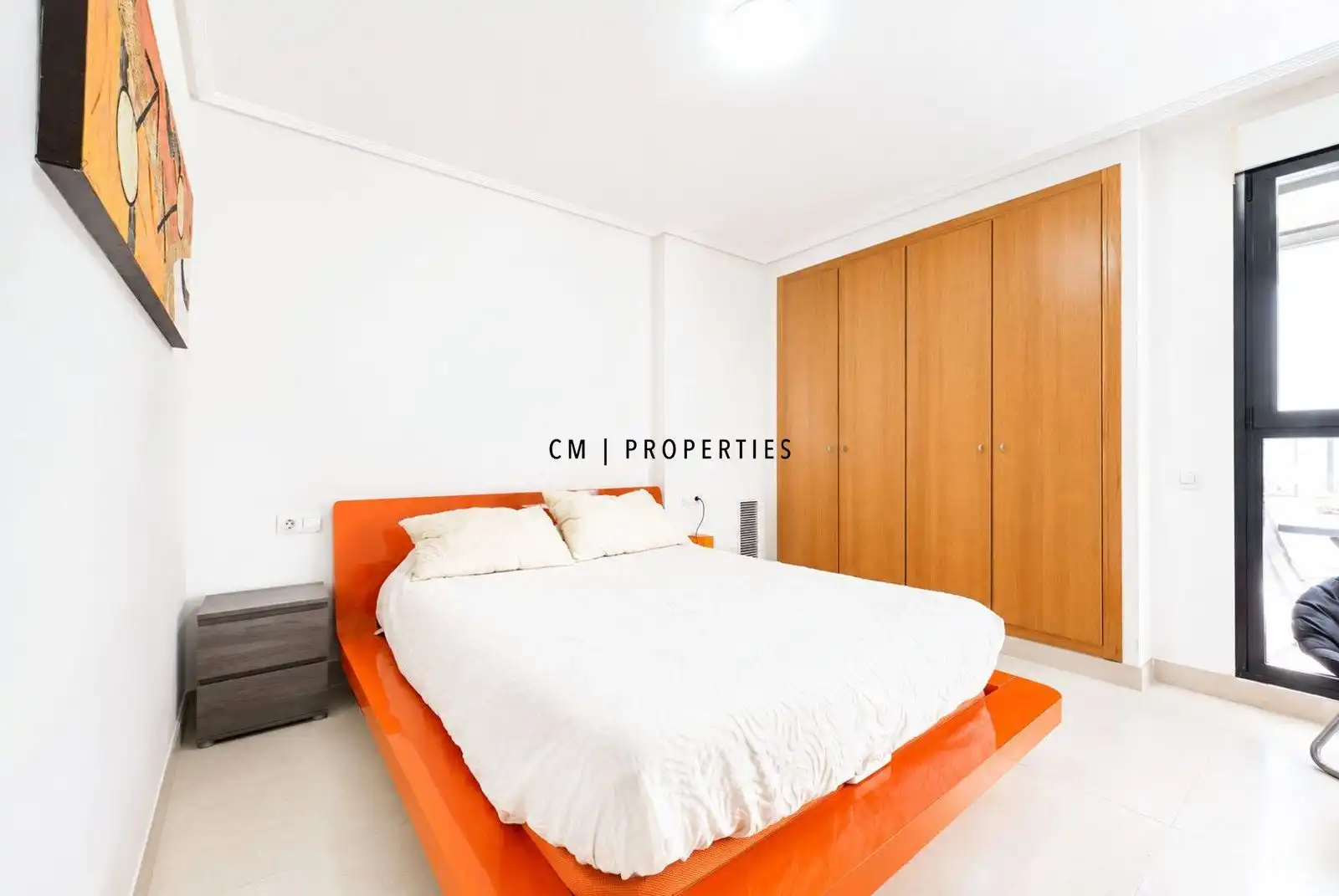 Schlafzimmer von Wohnung zur Miete in Alboraya mit Klimaanlage, Heizung und Terrasse