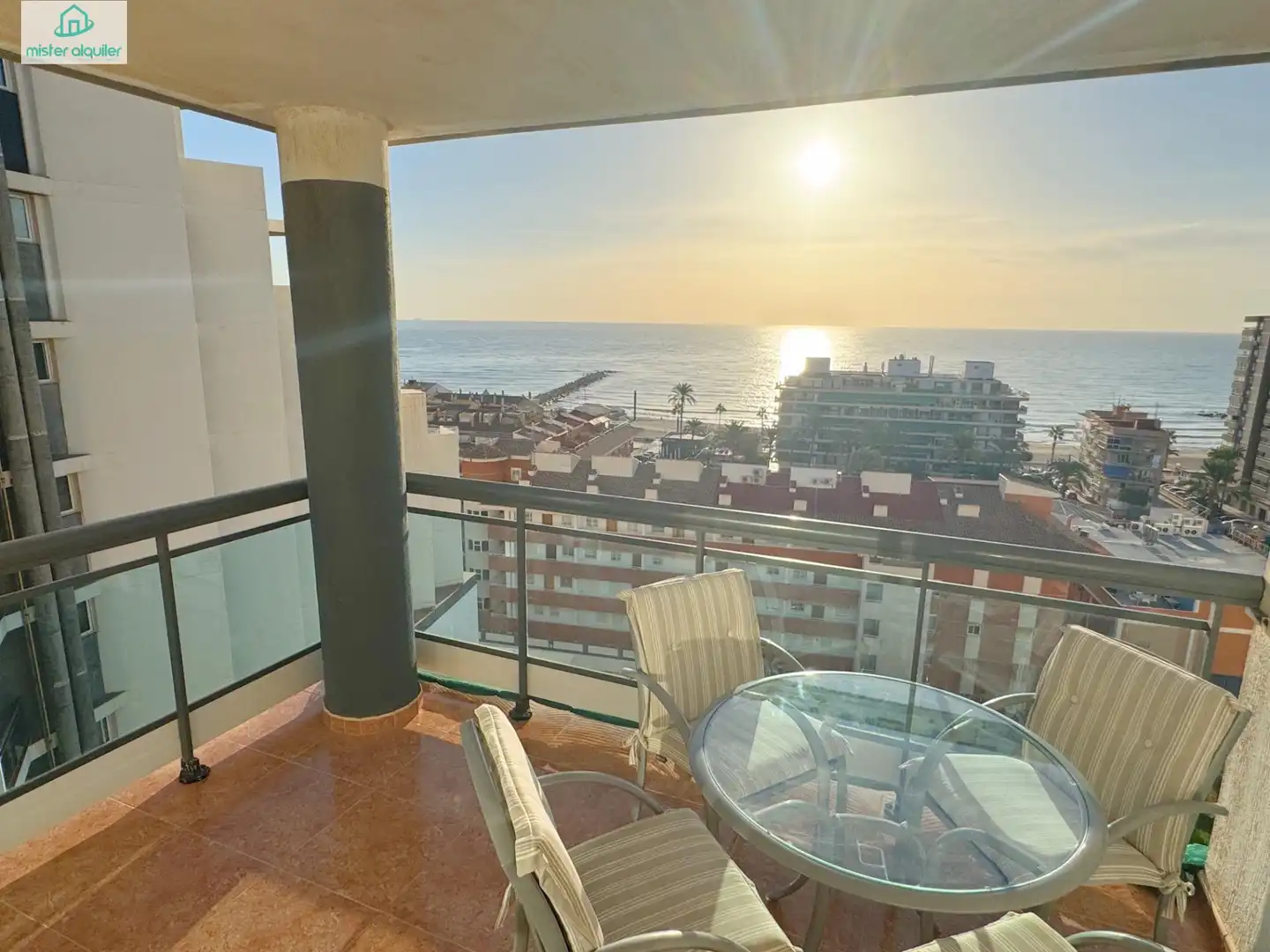 Terrace of Apartments for rent in El Campello  with Air Conditioner, Heating and Private garden