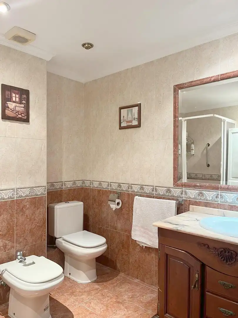 Bathroom of Flat for sale in Málaga  with Terrace and Furnished