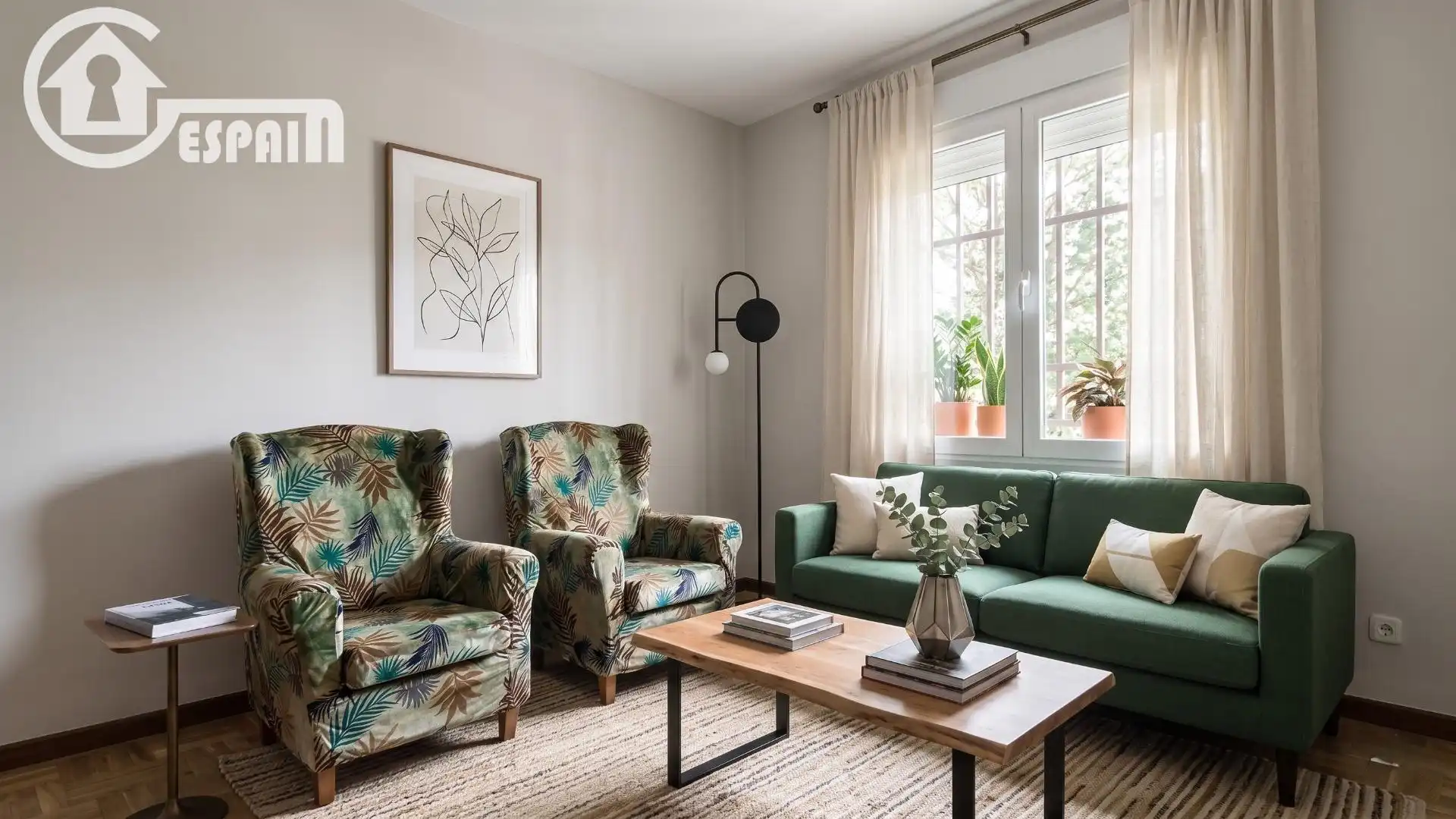 Living room of Flat for sale in Madrid  with Air Conditioner and Heating