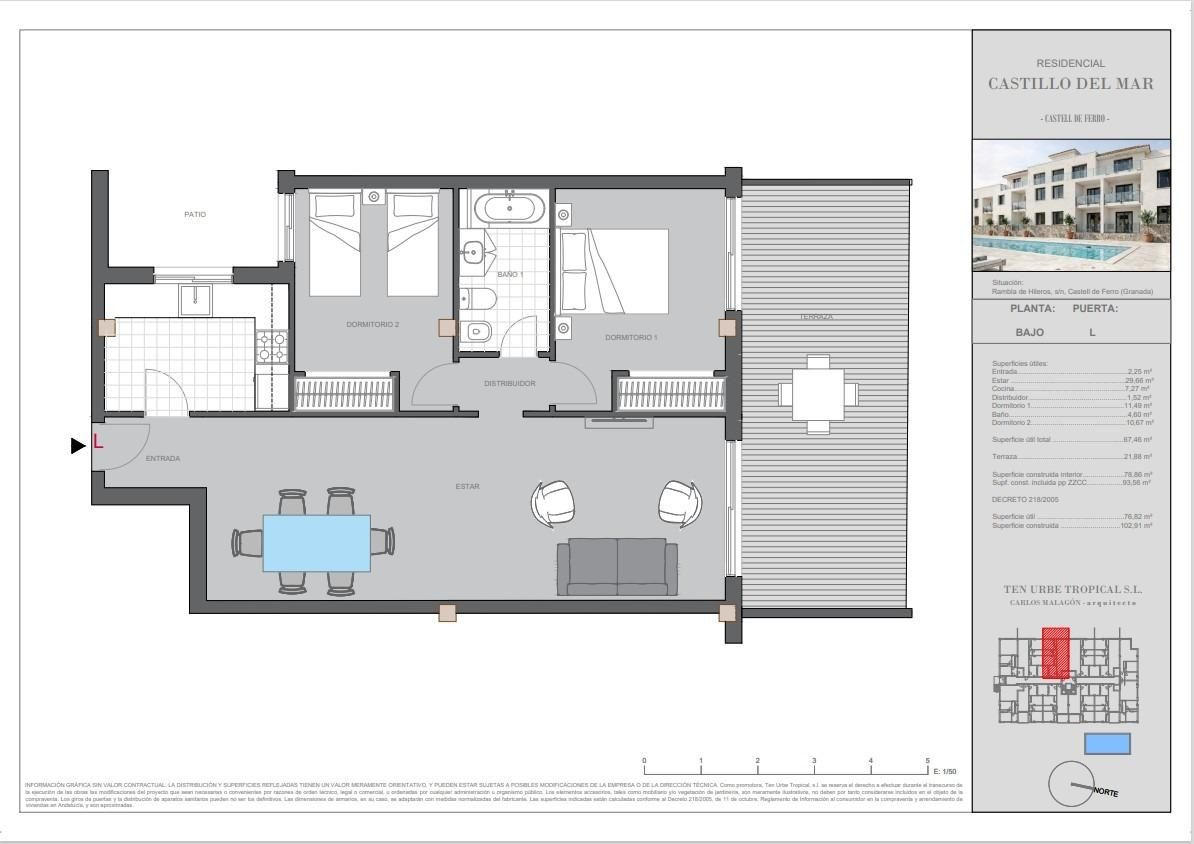 Piso en venta en Gualchos con Aire acondicionado, Jardín privado y Terraza