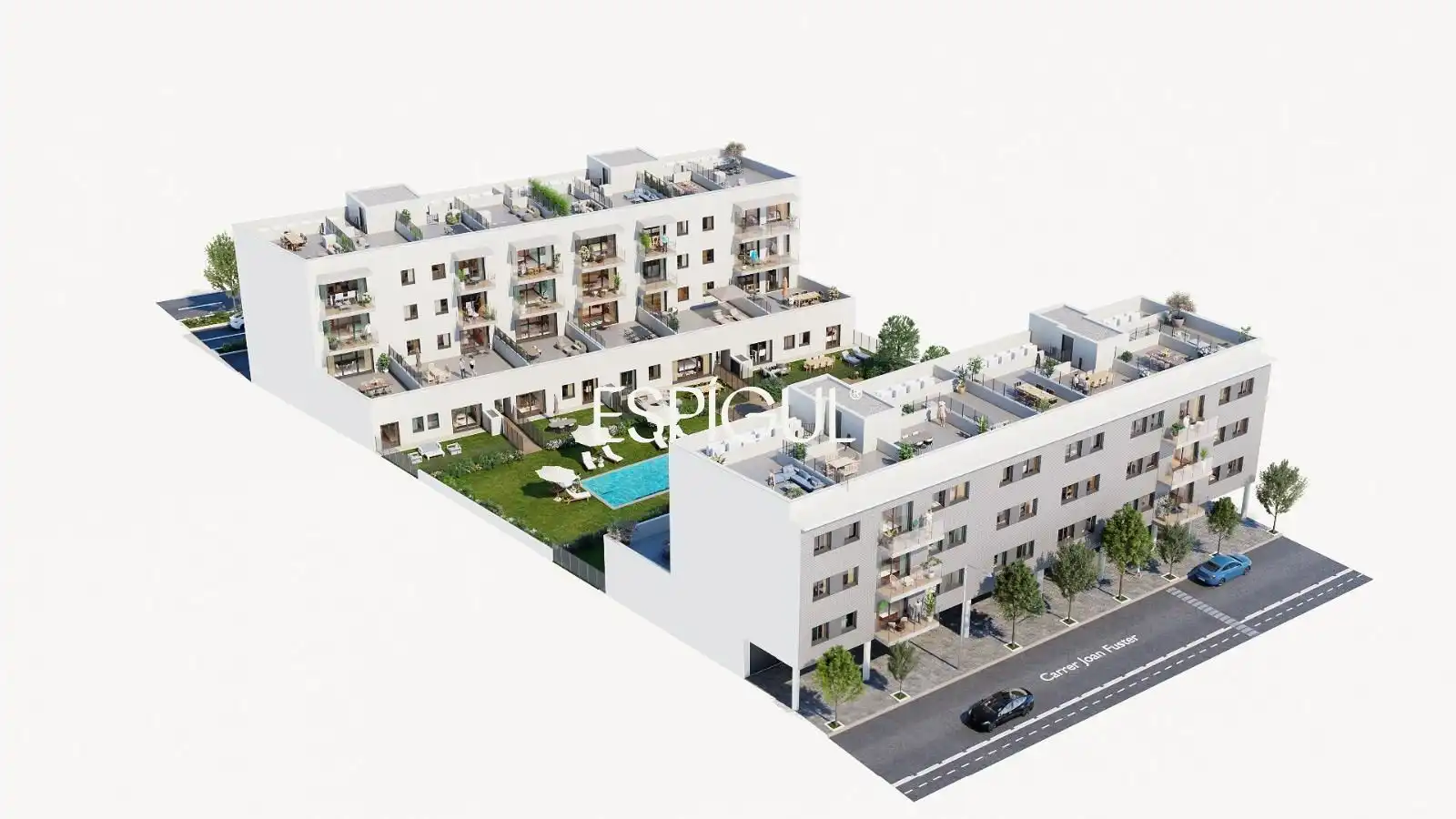Vista exterior de Piso en venta en Sarrià de Ter con Calefacción, Terraza y Trastero