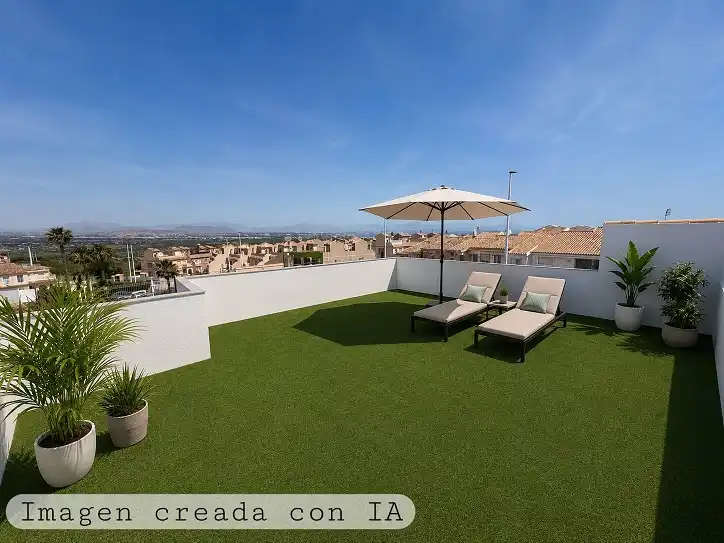 Terrace of Houses for sale in Santa Pola  with Terrace, Furnished and Balcony
