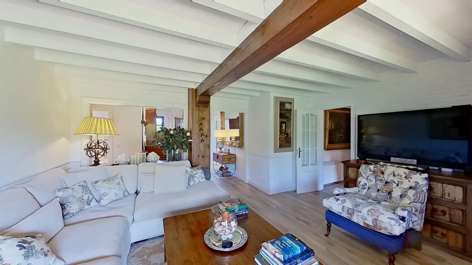 Sala de estar de Casa o chalet en venta en Alfoz de Lloredo con Calefacción, Terraza y Balcón