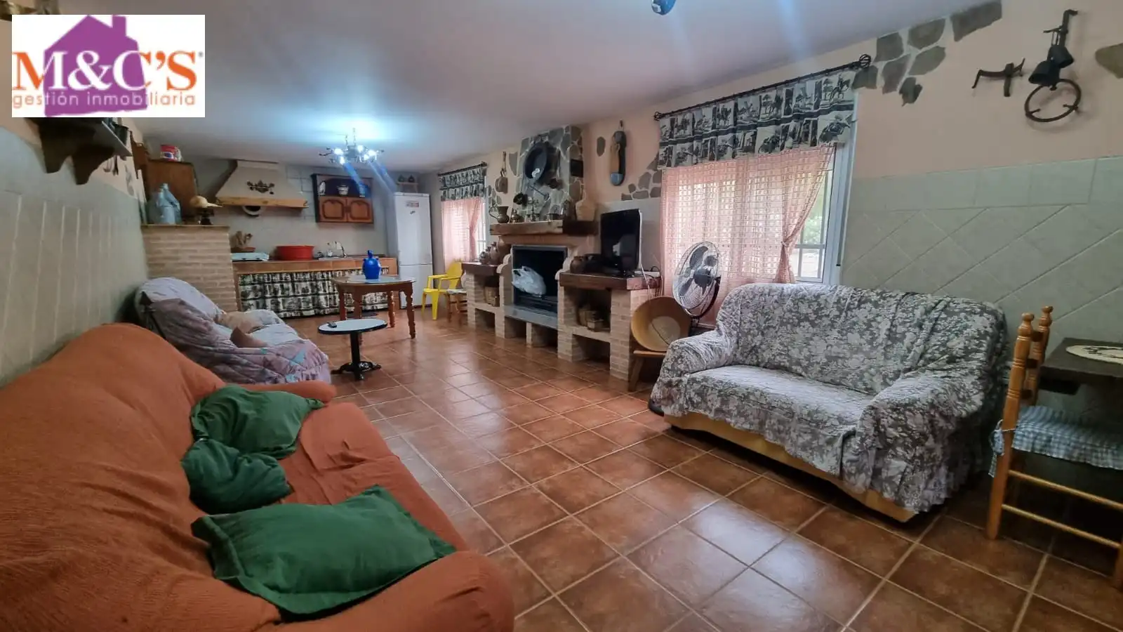 Living room of Houses for sale in Hinojosas de Calatrava  with Air Conditioner, Heating and Private garden