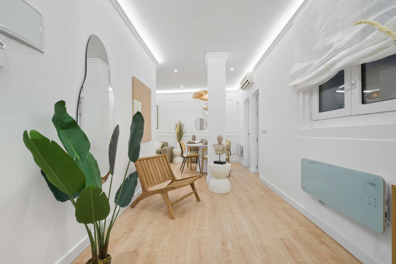 Living room of Apartment to share in  Madrid Capital  with Air Conditioner, Heating and Terrace