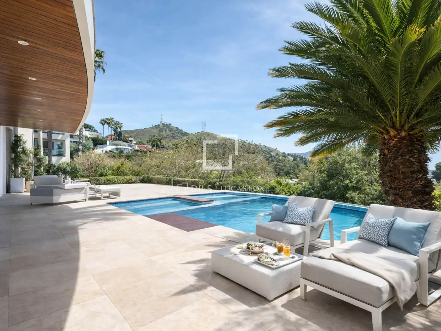 Terrasse von Haus oder Chalet zum Verkauf in Esplugues de Llobregat mit Klimaanlage, Heizung und Privatgarten