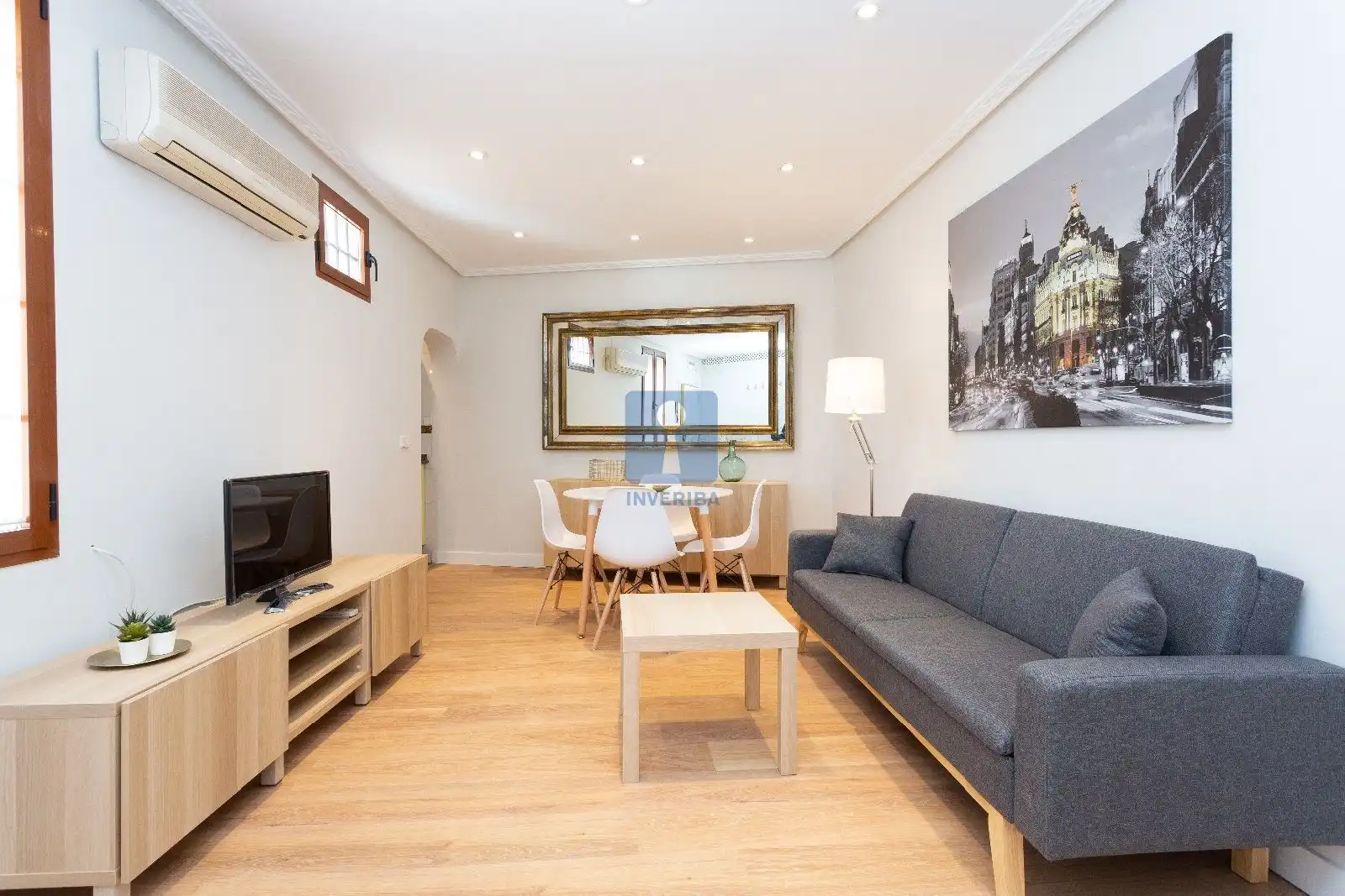 Wohnzimmer von Wohnung zur Miete in Madrid mit Klimaanlage, Heizung und Möbliert