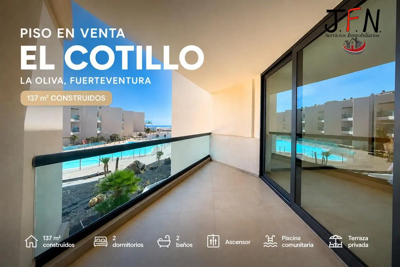 Duplex with terrace for sale in El Cotillo