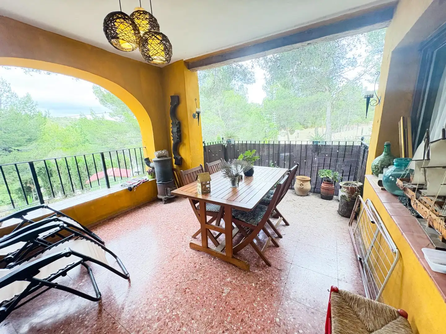 Terraza de Casa o chalet en venta en Tibi con Aire acondicionado, Calefacción y Jardín privado