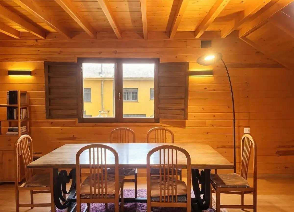 Menjador de Finca rústica en venda en Prades amb Jardí privat, Parquet i Terrassa