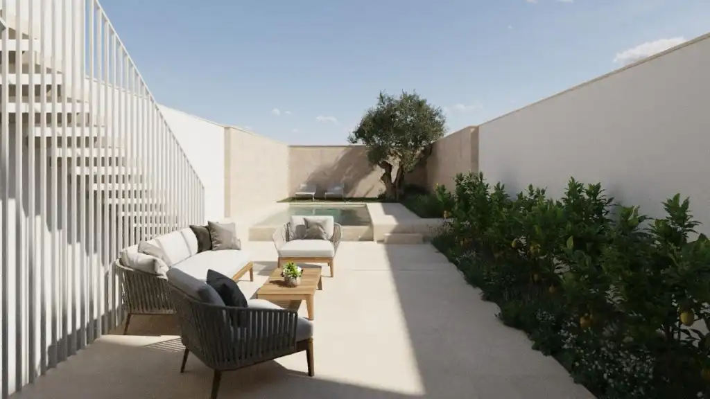 Maison rustique avec piscine à vendre à Campos poble