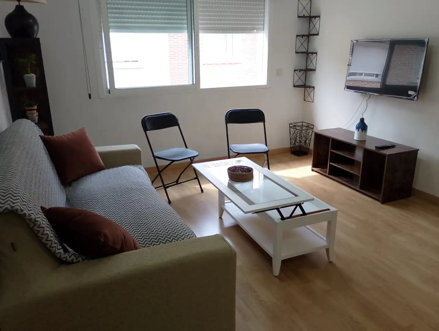 Living room of Flat for rent in El Real de Gandia  with Air Conditioner, Storage room and Furnished