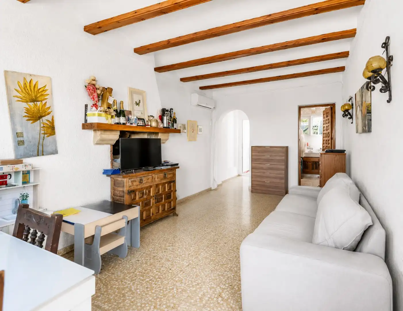 Living room of Houses for sale in Jávea / Xàbia  with Air Conditioner, Heating and Private garden