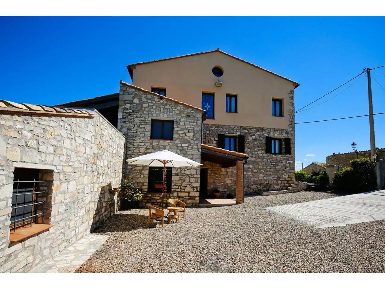 Vista exterior de Finca rústica en venta en Forès con Calefacción, Jardín privado y Terraza