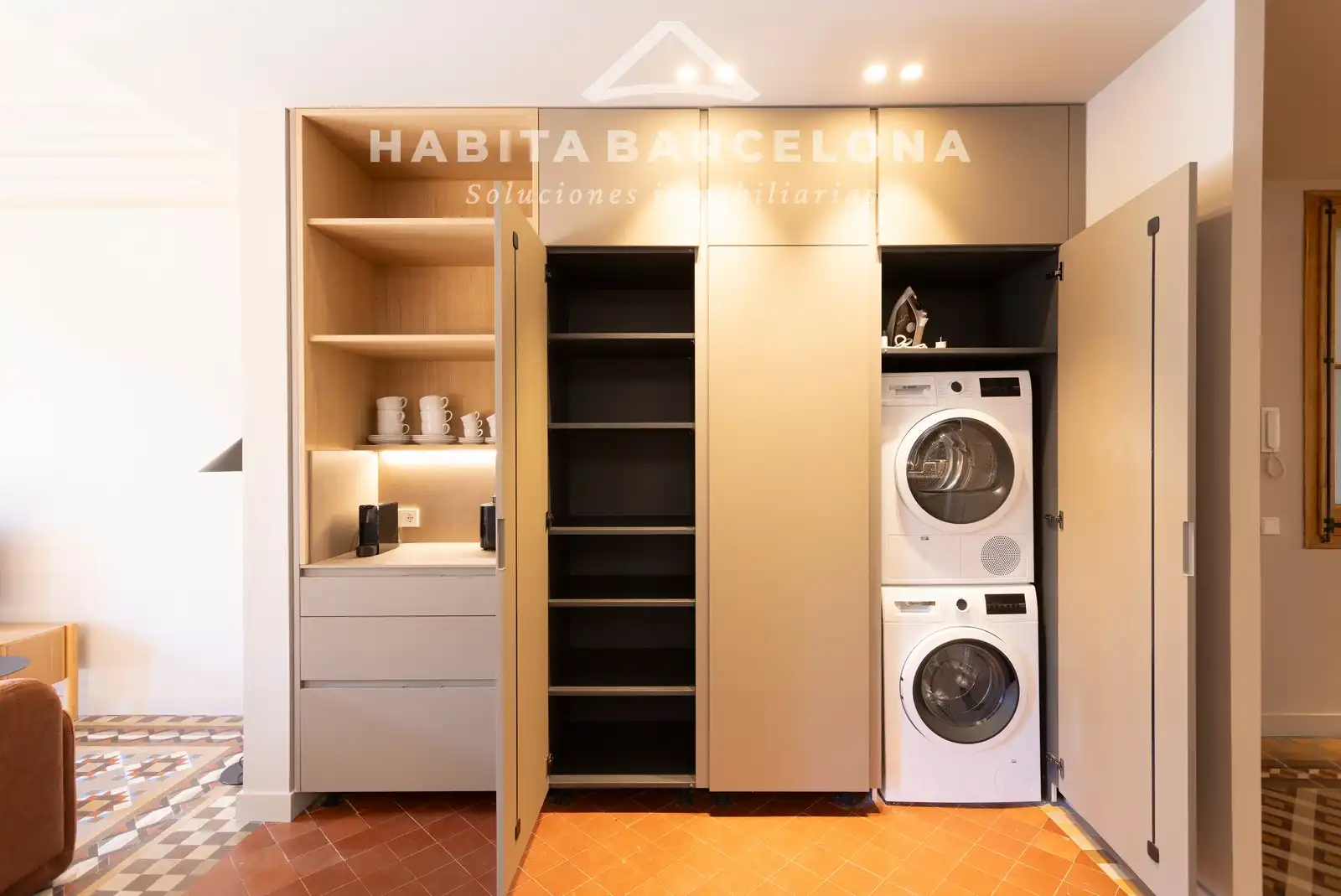 Schlafzimmer von Wohnung zur Miete in Barcelona mit Klimaanlage, Heizung und Parkett
