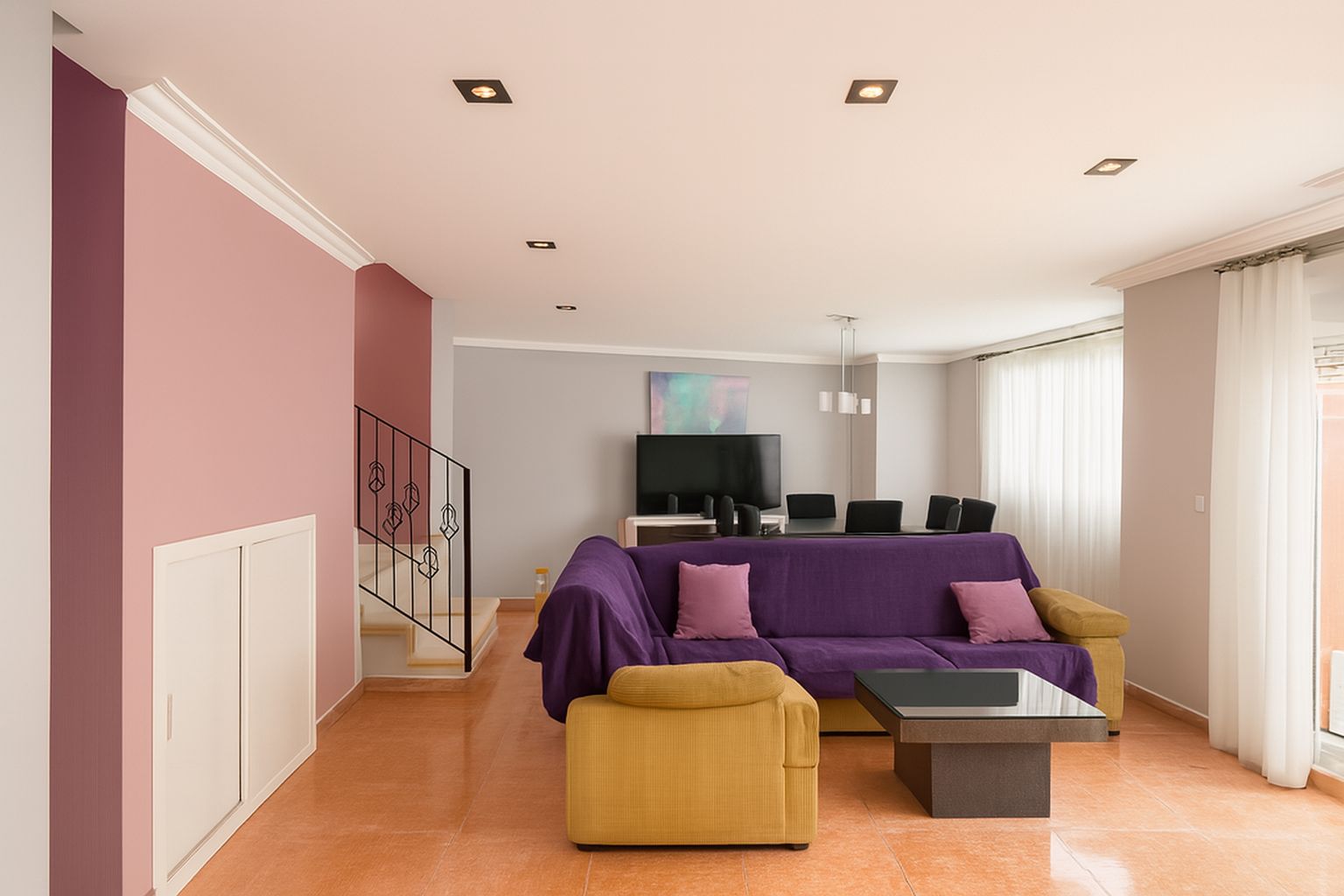 Living room of Duplex for sale in Burjassot  with Air Conditioner, Terrace and Furnished