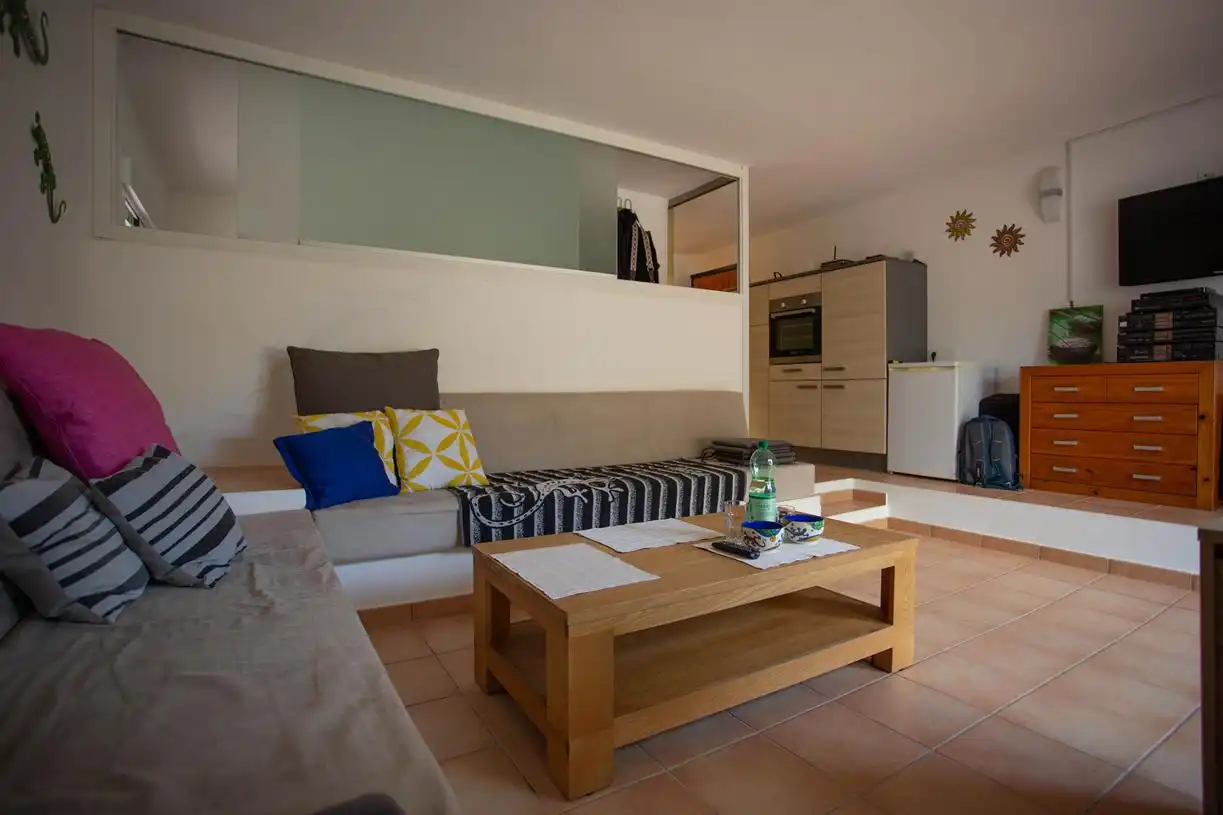 Sala de estar de Casa o chalet en venta en Sant Josep de sa Talaia con Aire acondicionado, Calefacción y Jardín privado