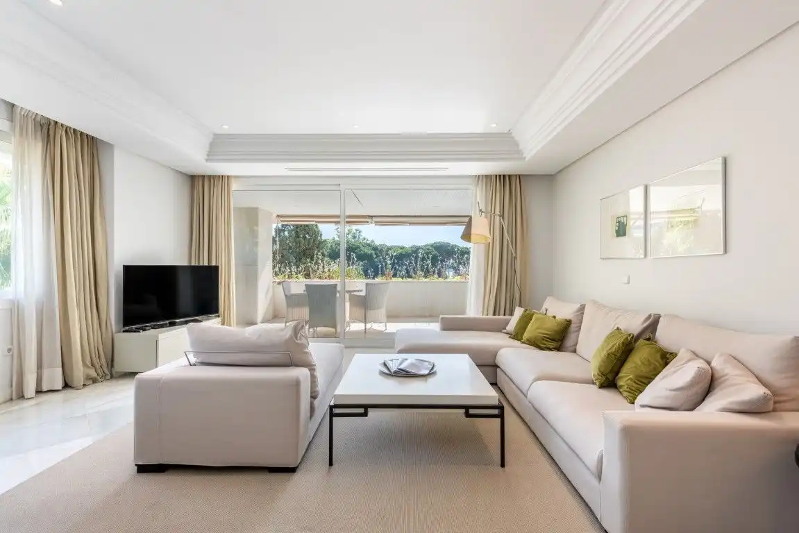 Sala de estar de Apartamento en venta en Marbella con Aire acondicionado, Calefacción y Trastero