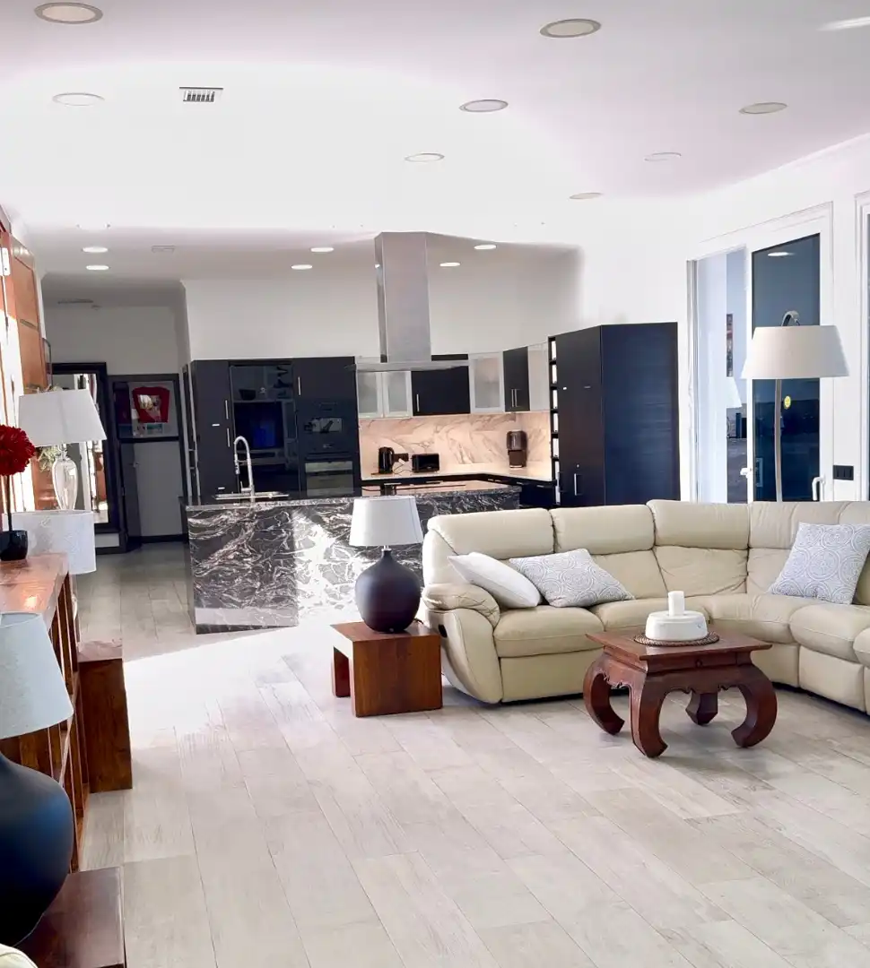 Sala de estar de Casa o chalet en venta en Teguise con Jardín privado, Terraza y Piscina