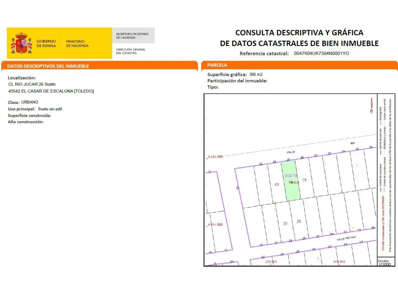 Terreno rústico en venta en Calle Río Júcar, imagen 8