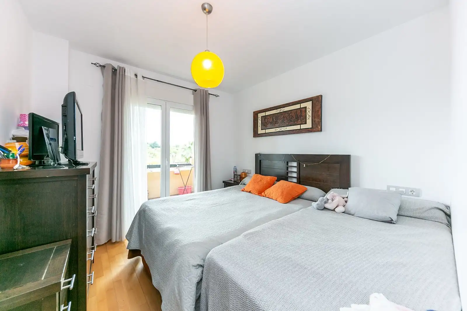 Schlafzimmer von Wohnungen zum Verkauf in Pulianas mit Klimaanlage, Terrasse und Möbliert