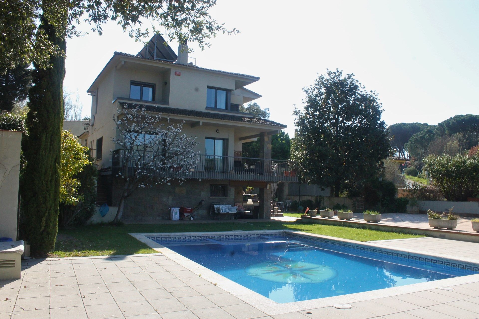 Swimming pool of House or chalet for sale in Fornells de la Selva  with Air Conditioner, Heating and Terrace