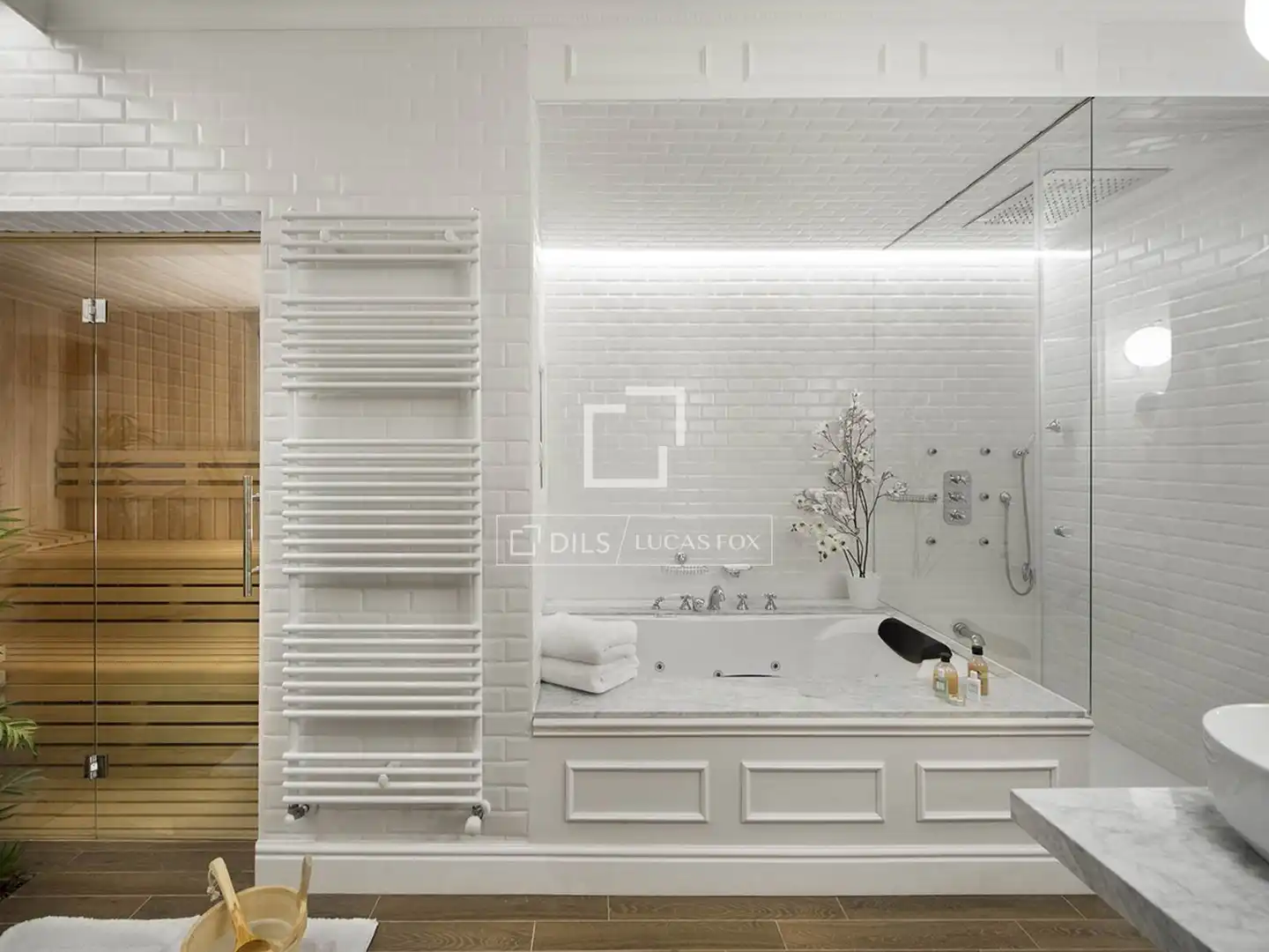 Bathroom of Attic for sale in Barcelona  with Air Conditioner, Heating and Parquet flooring