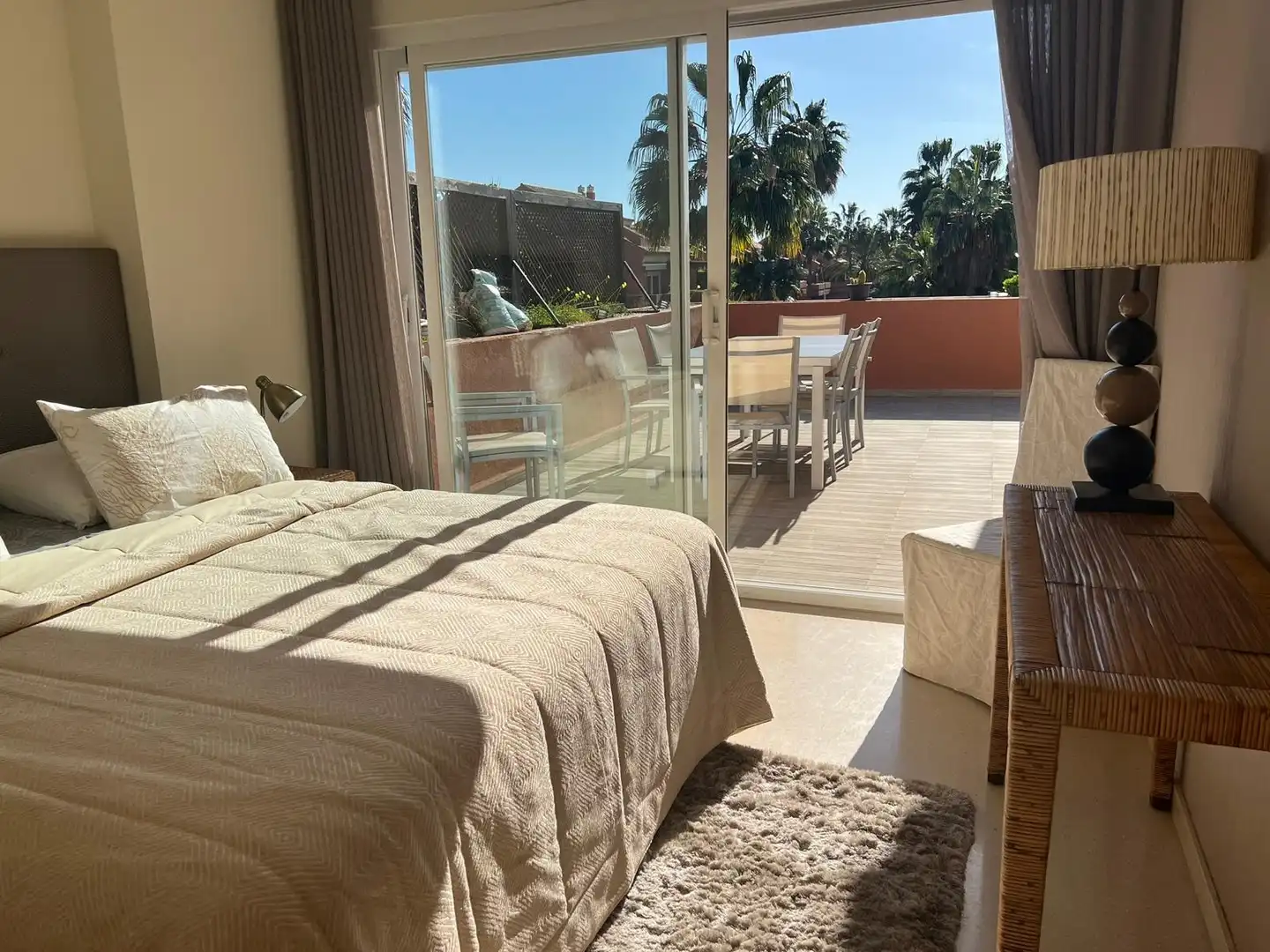 Terrace of Attic for rent in Marbella  with Air Conditioner, Terrace and Swimming Pool