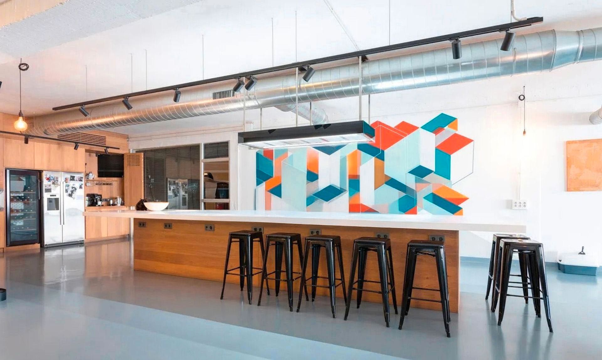 Cuina de Local en venda en  Barcelona Capital amb Aire condicionat, Calefacció i Moblat