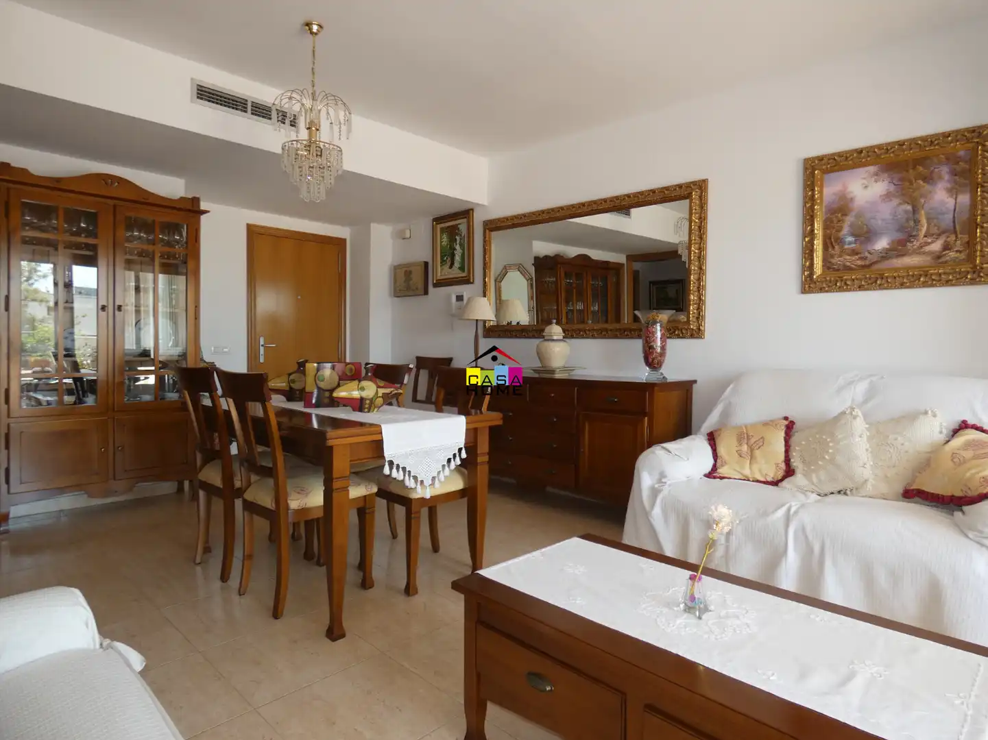 Menjador de Apartament en venda en Benicasim / Benicàssim amb Aire condicionat, Terrassa i Traster