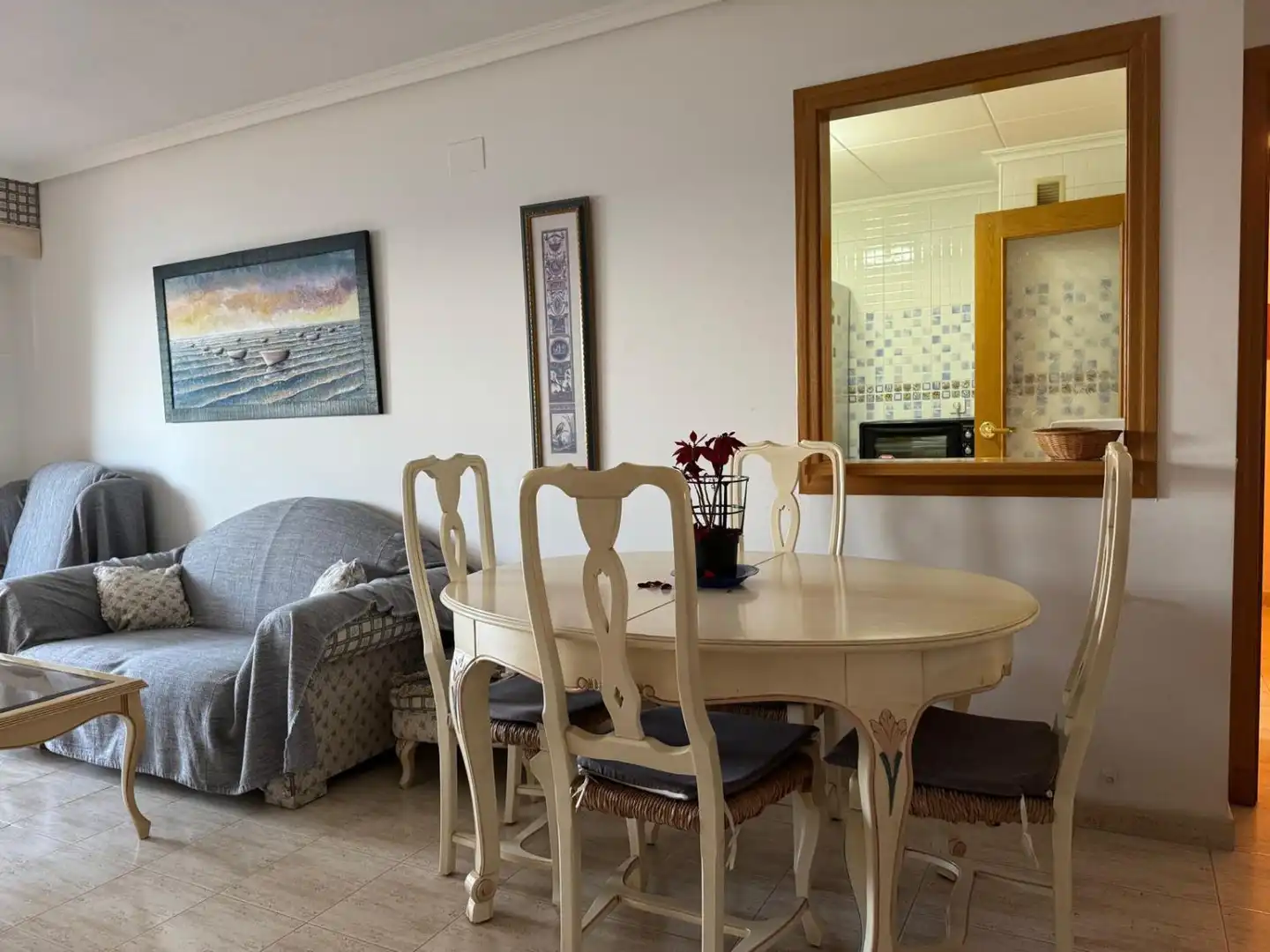 Menjador de Àtic de lloguer en Alicante / Alacant amb Jardí privat, Terrassa i Moblat