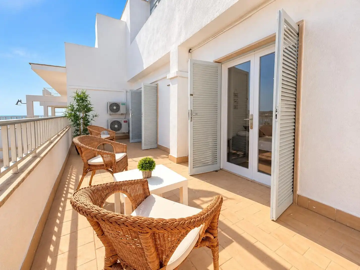 Terraza de Ático de alquiler en  Palma de Mallorca con Aire acondicionado, Terraza y Amueblado