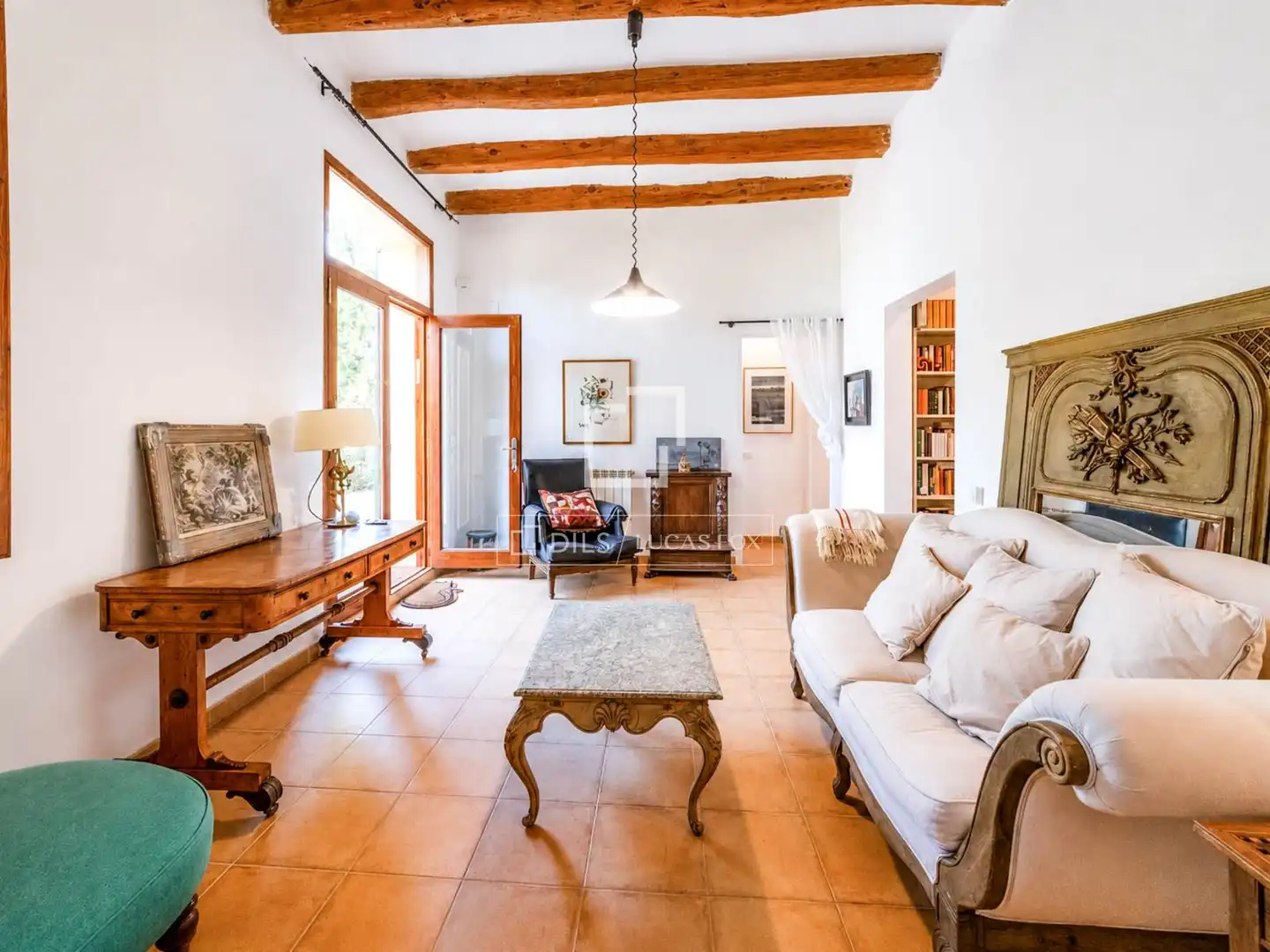 Sala de estar de Finca rústica en venta en Piera con Calefacción, Jardín privado y Trastero