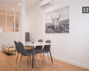 Dining room of Flat to rent in  Madrid Capital  with Air Conditioner, Heating and Furnished