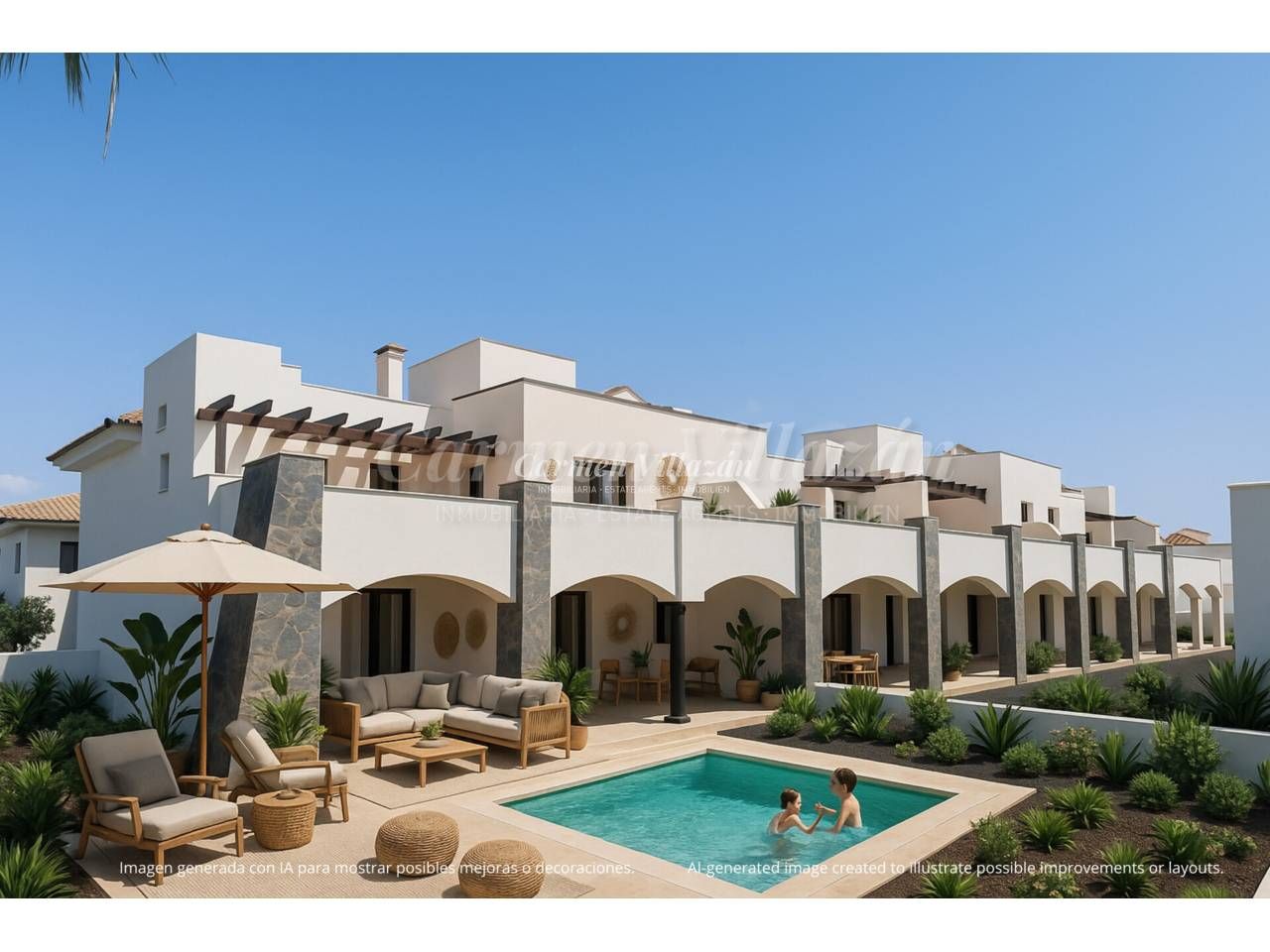 Exterior view of Apartment for sale in La Oliva  with Air Conditioner, Private garden and Terrace