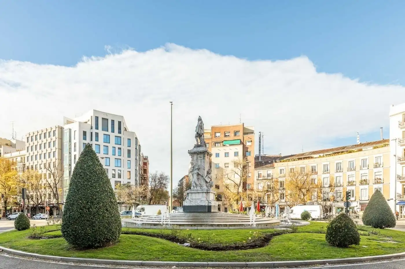 Außenansicht von Wohnungen zur Miete in Madrid mit Klimaanlage, Heizung und Möbliert