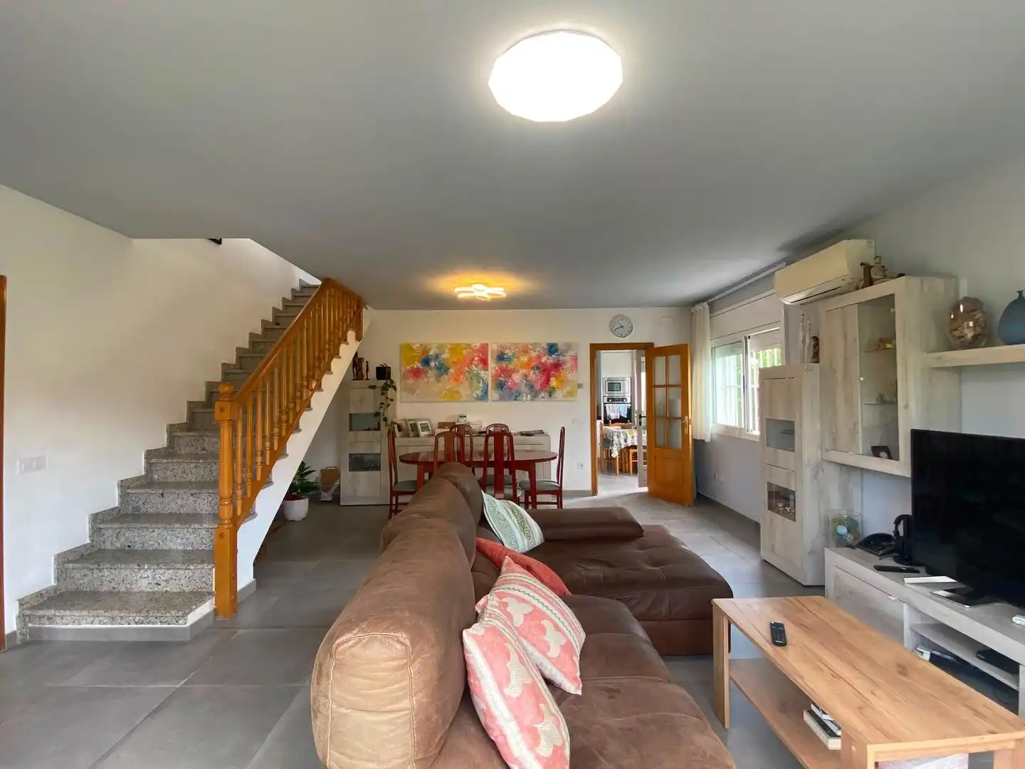Sala d'estar de Casa o xalet en venda en Esparreguera amb Jardí privat, Terrassa i Balcó