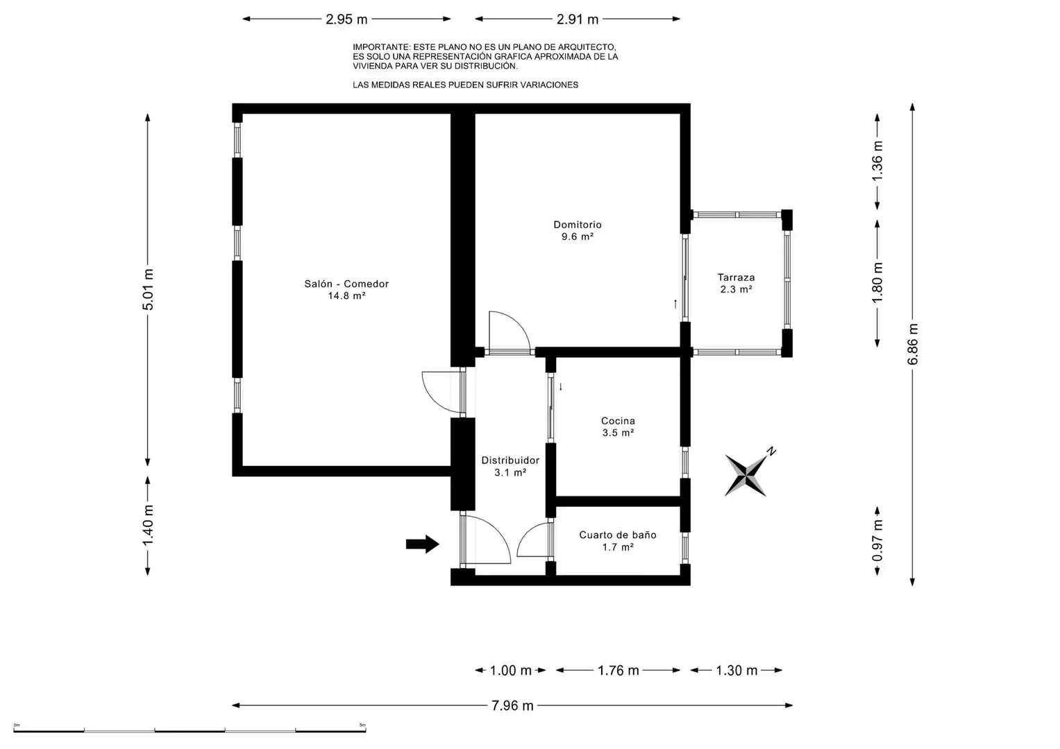 Wohnung zum Verkauf in Madrid mit Klimaanlage, Heizung und Terrasse