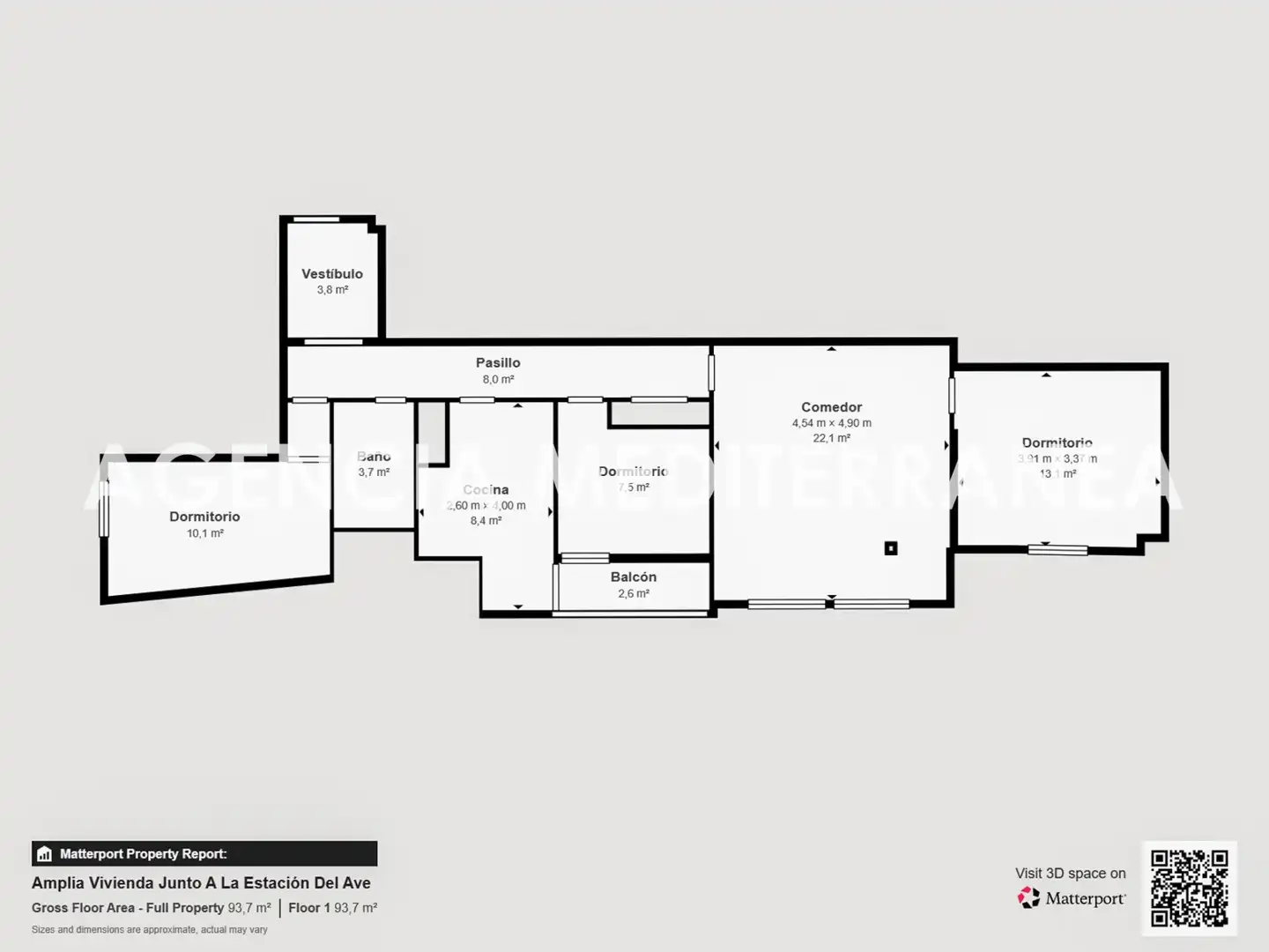 Flat for sale in Valencia  with Air Conditioner and Balcony