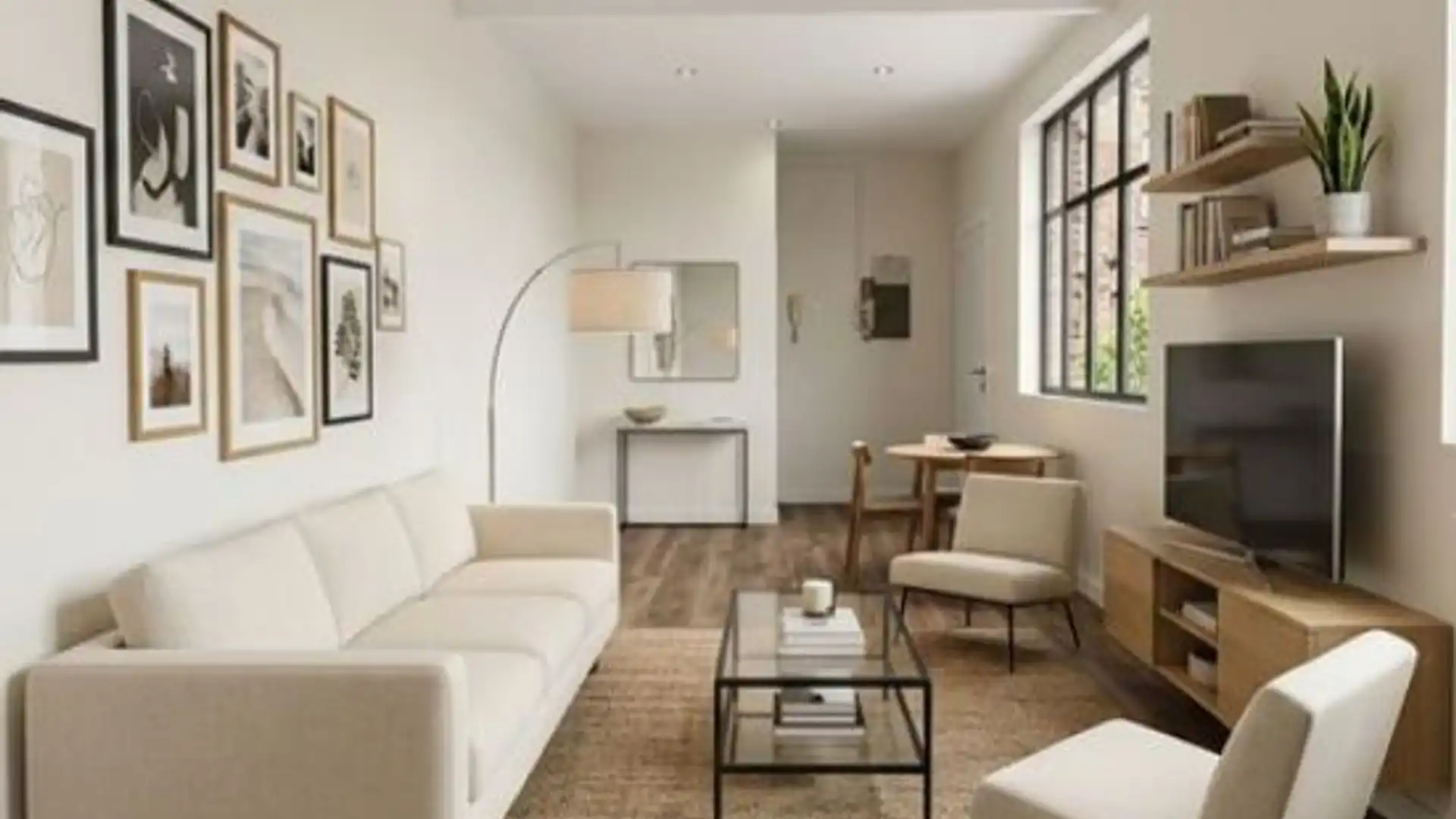 Living room of Flat for sale in  Barcelona Capital  with Air Conditioner and Heating