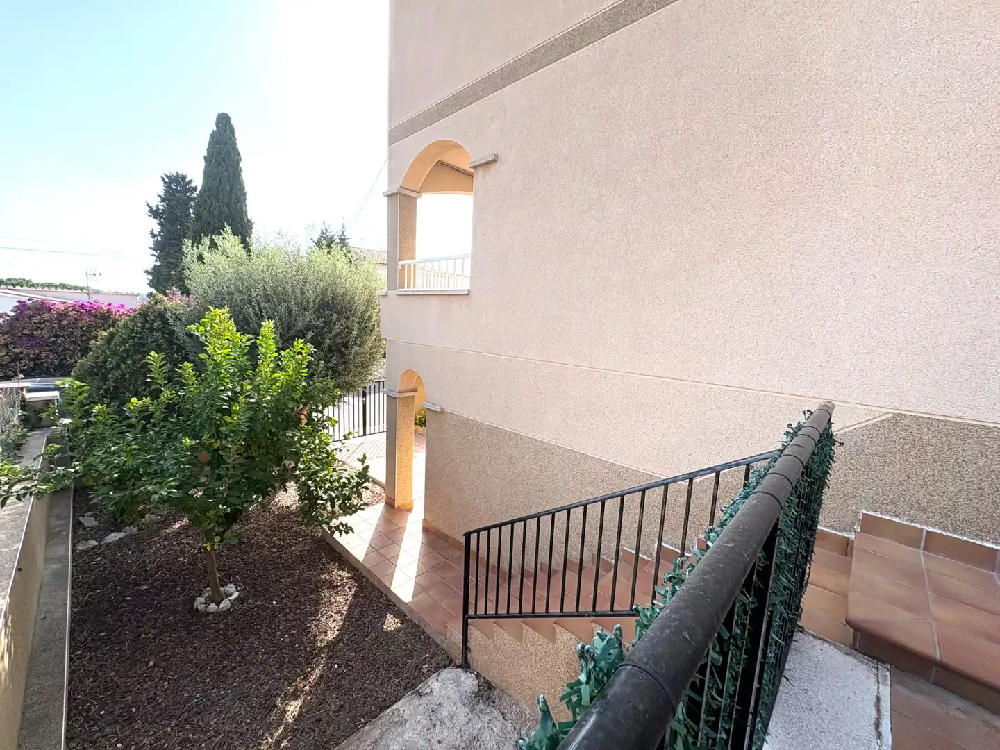 Terraza de Casa adosada en venta en La Pobla de Montornès   con Calefacción, Jardín privado y Terraza