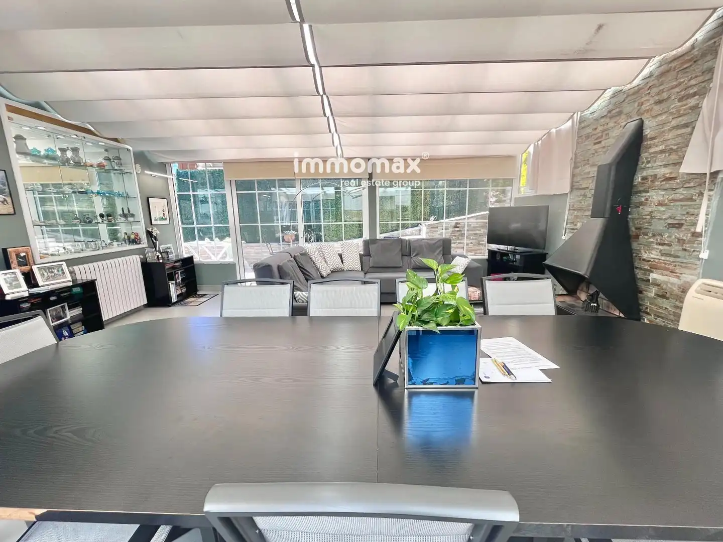 Sala d'estar de Casa o xalet en venda en Castelldefels amb Aire condicionat, Terrassa i Traster