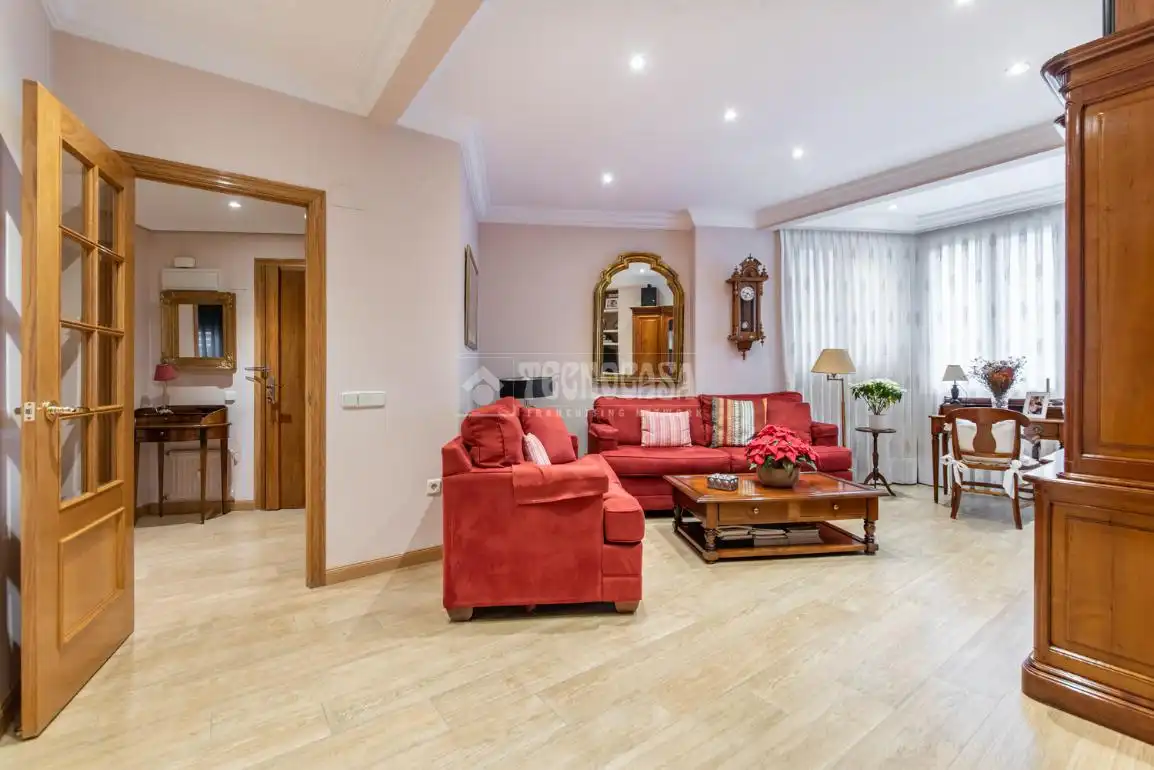 Living room of Flat for sale in Madrid  with Air Conditioner, Heating and Parquet flooring