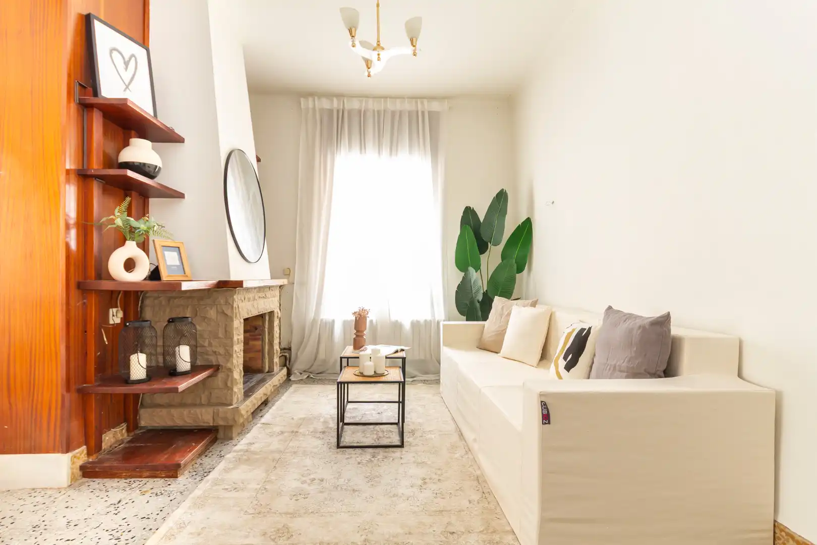 Sala de estar de Piso en venta en Terrassa con Calefacción y Terraza
