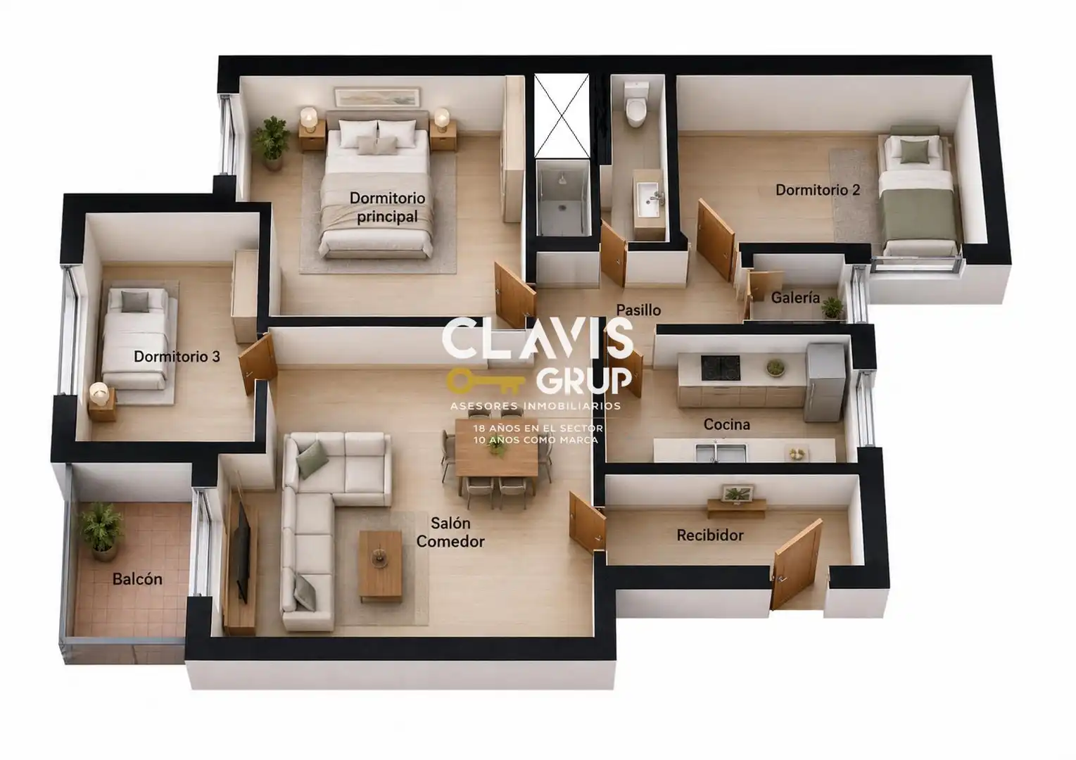 Flat for sale in Barcelona  with Heating, Terrace and Alarm