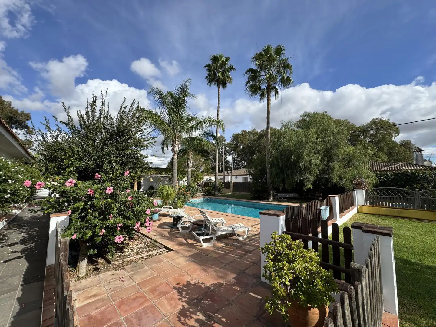 Jardí de Casa o xalet en venda en El Puerto de Santa María amb Jardí privat, Terrassa i Piscina